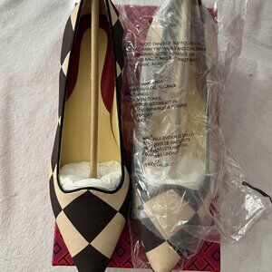 Tory Burch Pointed Checkered Pump - Vintage Check - Size 9